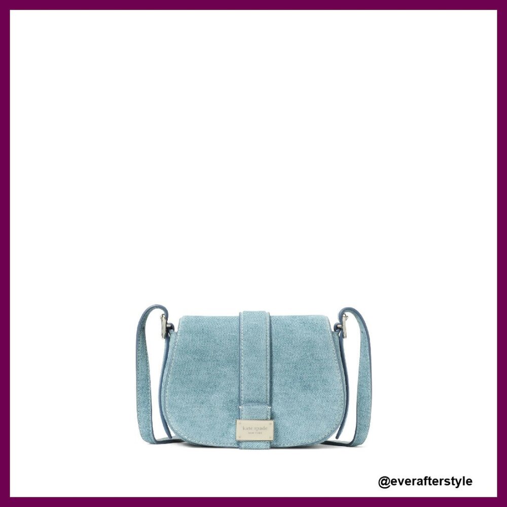 Textured Leather Mini Saddle Crossbody Bag Chic Elegant Retro Y2k